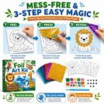 Animal World Foil Art Kit size and dimensions