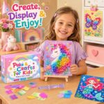Assorted Poke Art Kit Craft Set for Kids finished craft example