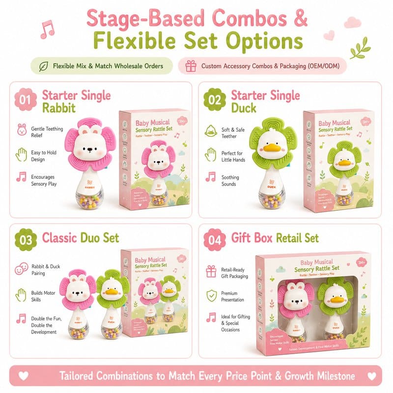 Baby Musical Sensory Rattle Set activity feature detail