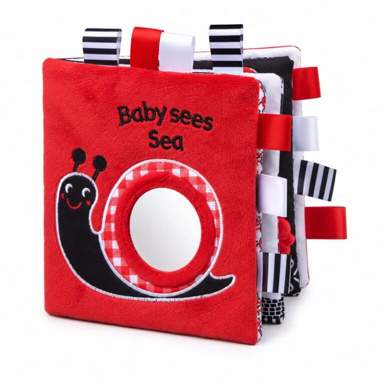 Baby Sees Sea Black & White Soft Cloth Book product image