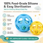 Baby Sensory Grasp Ball Set color and texture detail