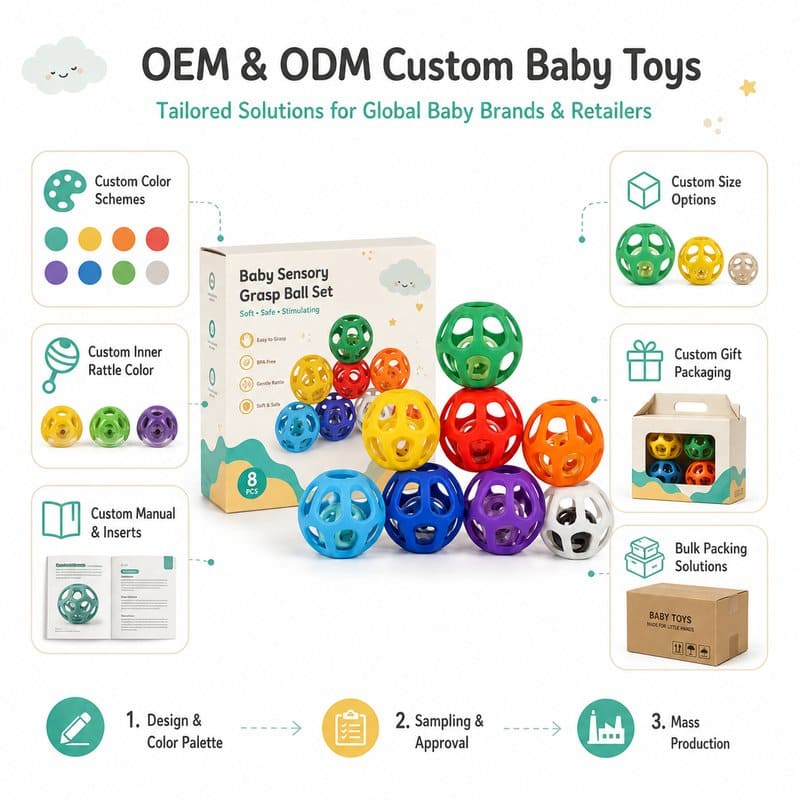 Baby Sensory Grasp Ball Set clay and sand material detail