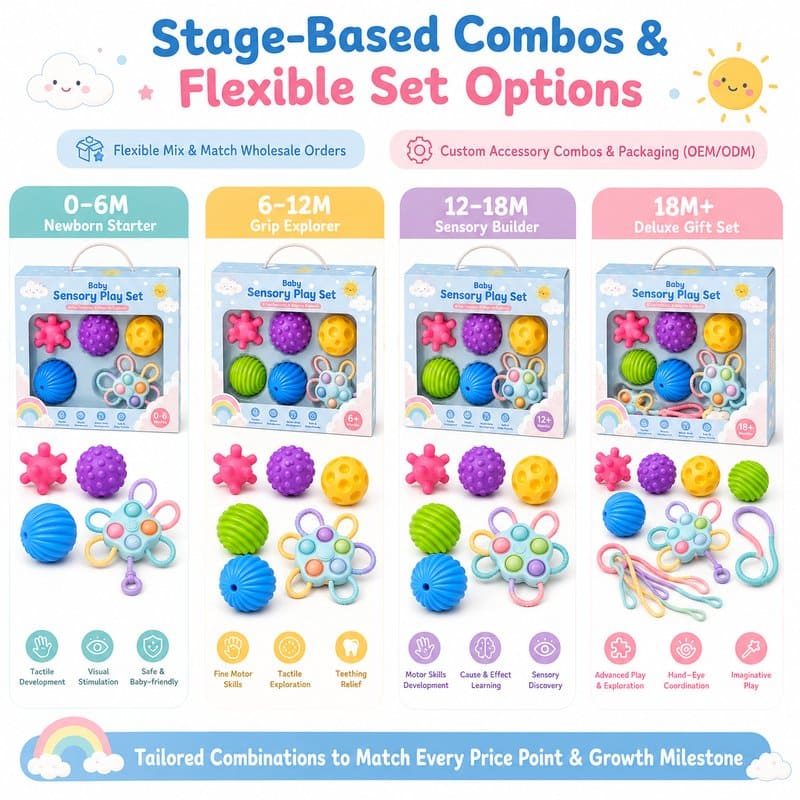 Baby Textured Sensory Ball Play Set activity feature detail