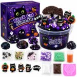 Black Cat Halloween Slime Kit front view