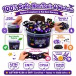 Black Cat Halloween Slime Kit color and texture detail