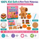 Capybara Felt Sewing Kit tools and accessories detail