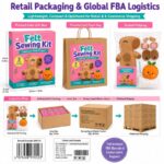 Capybara Felt Sewing Kit pattern and instruction detail