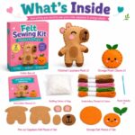 Capybara Felt Sewing Kit kit contents view