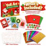Christmas Cards Foil Art Kit kit contents view
