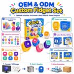 Click Rings Fidget Toy Set clay and sand material detail
