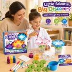 Color Changing Paper Flower Science Kit completed puzzle view