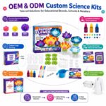 Color Changing Paper Flower Science Kit board and material detail