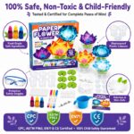Color Changing Paper Flower Science Kit printing detail