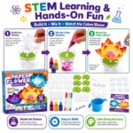 Color Changing Paper Flower Science Kit size and dimensions