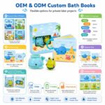 Custom Colors Bath Book & Bath Toy Set – Waterproof Learning Set interactive feature detail