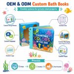 Custom Counting Colors Sea Bath Book – Waterproof Learning Book interactive feature detail