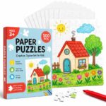 Creative Jigsaw Art Paper Puzzle front view