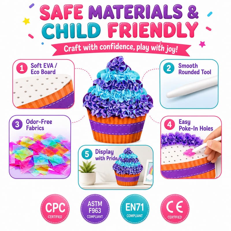 Cupcake & Dessert Poke Art Kit tools and accessories detail