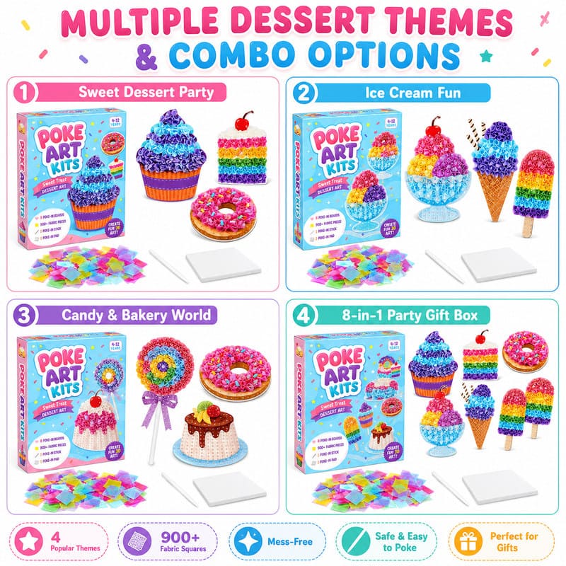 Cupcake & Dessert Poke Art Kit custom artwork detail