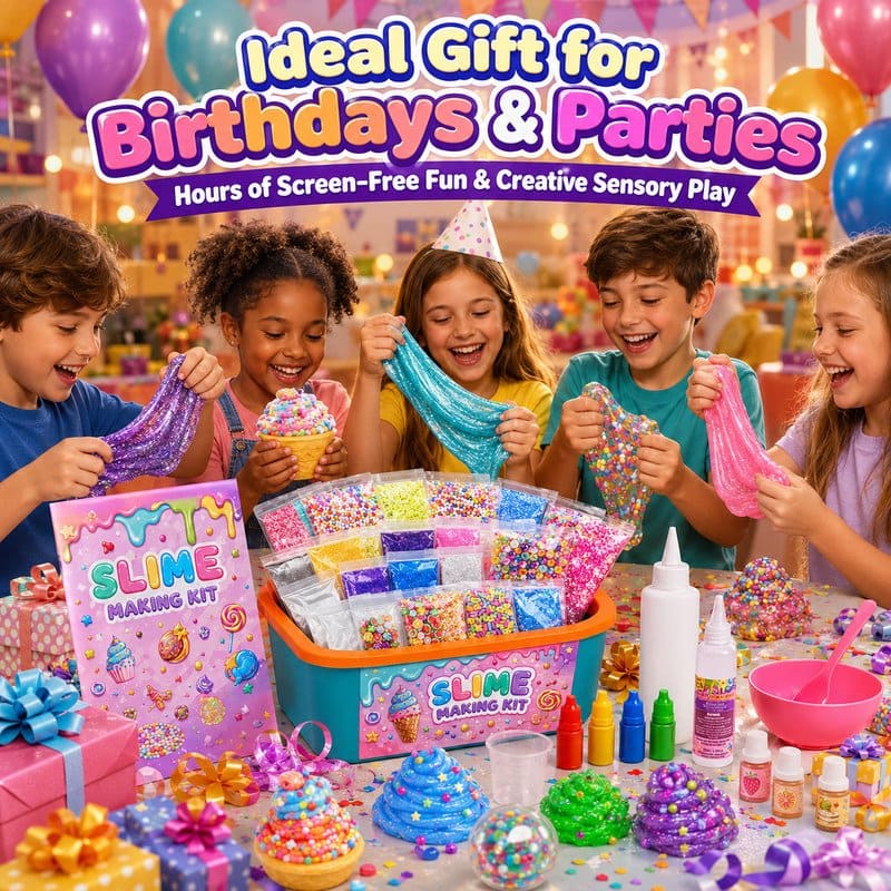 Dessert Charm Slime Making Kit finished project example