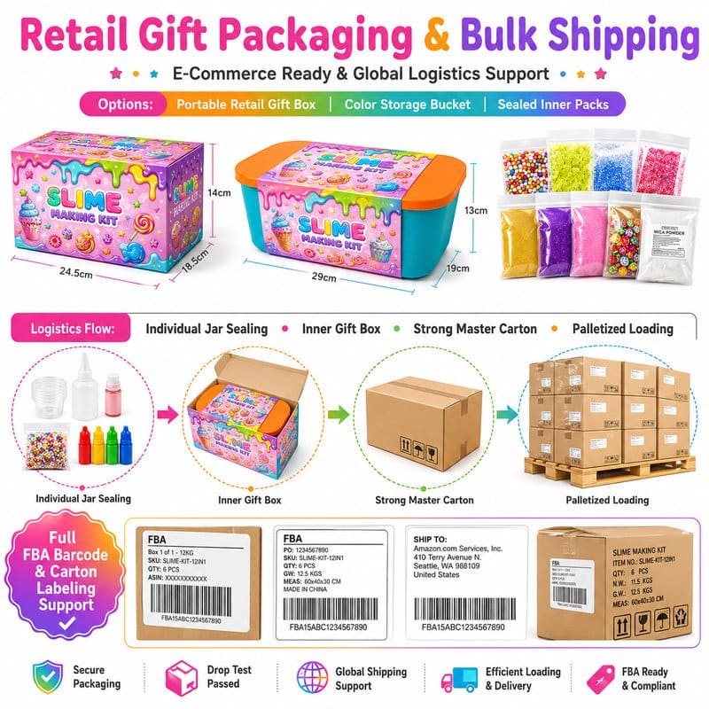 Dessert Charm Slime Making Kit molds and tools detail