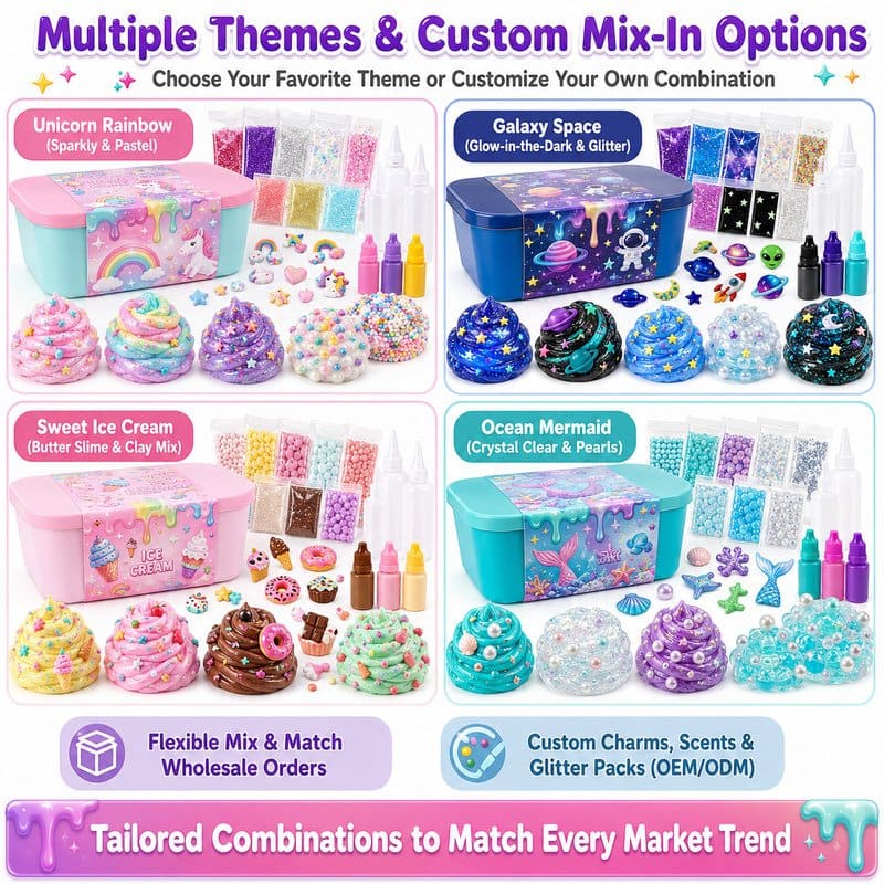 Dessert Charm Slime Making Kit activity feature detail