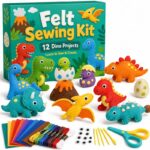 Dinosaur Felt Sewing Kit front view