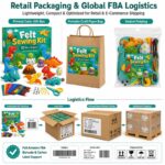 Dinosaur Felt Sewing Kit pattern and instruction detail