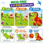 Dinosaur Poke Art Kit size and dimensions