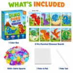 Dinosaur Poke Art Kit kit contents view