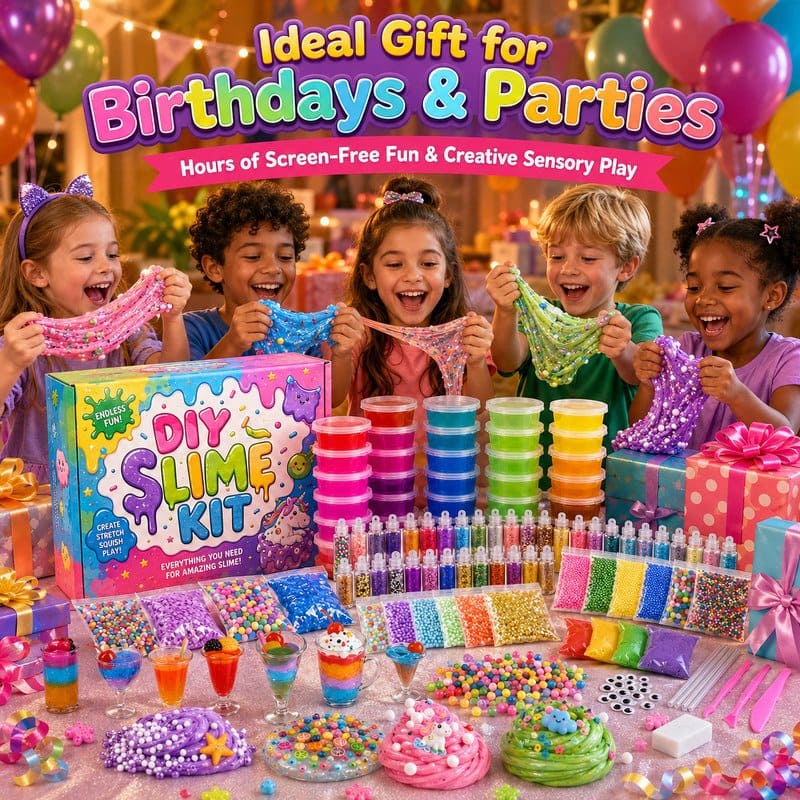 DIY Slime Making Kit finished project example
