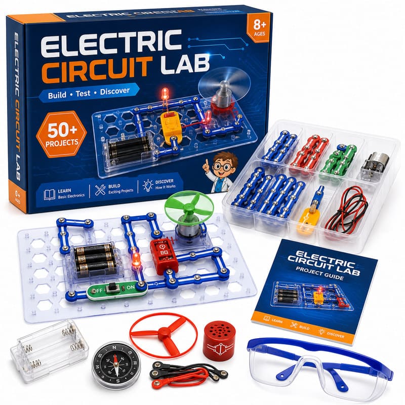 Electric Circuit STEM Science Kit front view