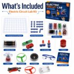Electric Circuit STEM Science Kit puzzle pieces and layout view