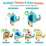 Elephant Ring Baby Fabric Activity Book interactive feature detail
