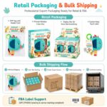 Elephant Ring Baby Fabric Activity Book custom design detail
