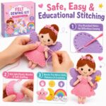 Fairytale Friends Felt Sewing Kit size and dimensions