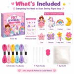 Fairytale Friends Felt Sewing Kit kit contents view