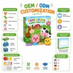 Farm Animal Paper Craft Kit craft material detail