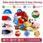 Farm Sensory Barn Play Set color and texture detail