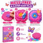 Flower & Butterfly Poke Art Kit size and dimensions