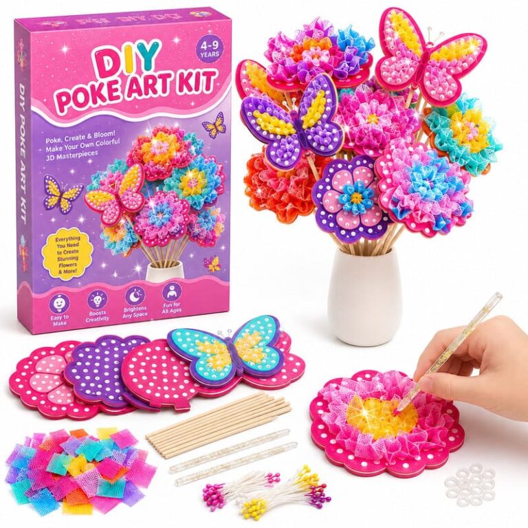 Flower & Butterfly Poke Art Kit product image