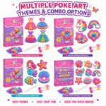 Flower & Butterfly Poke Art Kit custom artwork detail
