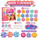 Flower Crowns & Garlands Poke Art Kit kit contents view