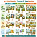 Forest Animal Wooden Puzzle Set custom artwork detail