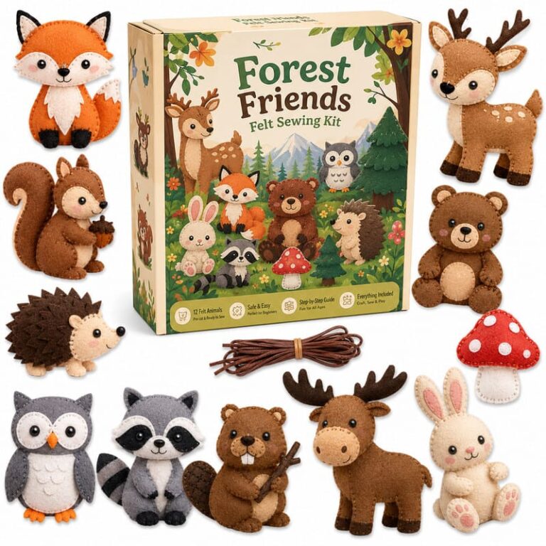 Forest Friends Felt Sewing Kit product image