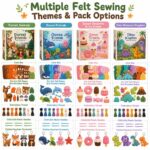 Forest Friends Felt Sewing Kit finished sample detail