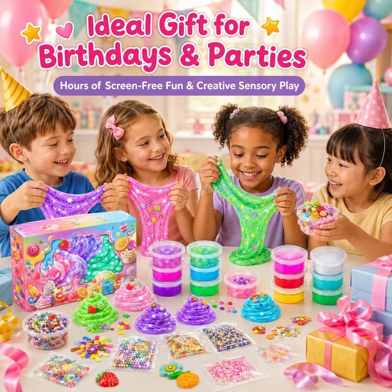 Fruit Charm Slime Making Kit finished project example