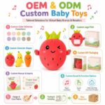 Fruit Music Plush Sensory Toy clay and sand material detail