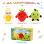 Fruit Music Plush Sensory Toy Set kit contents view