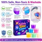 Galaxy Glow Slime Kit color and texture detail